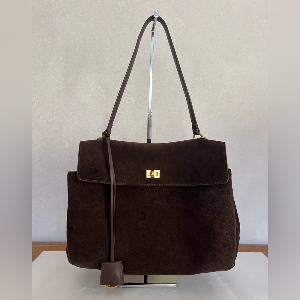 Rodeo Brown Suede Handbag like Balenciaga